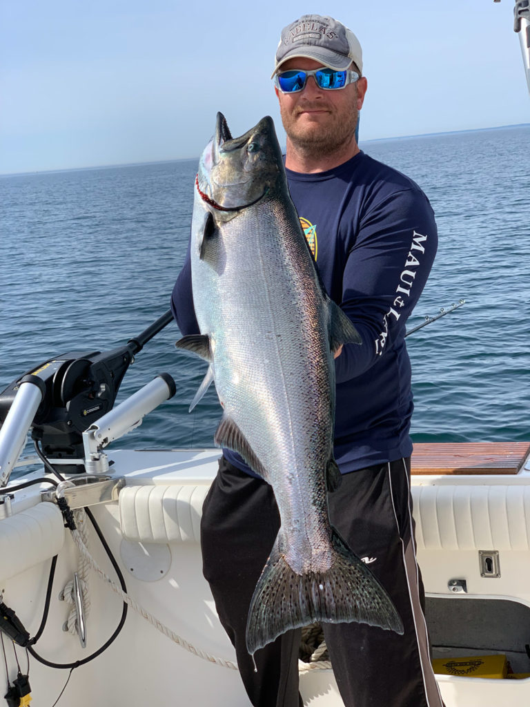 Fishing Lake Michigan